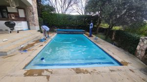 pool maintenance waterfall